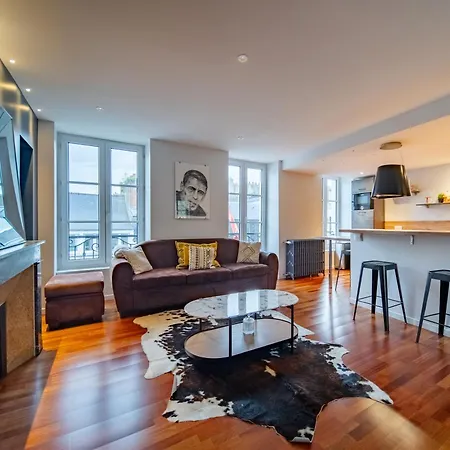 Apartmán Le Grand Duplex - Spacieux - Hyper Centre - Wifi -thegoodbnb Cherbourg-en-Cotentin