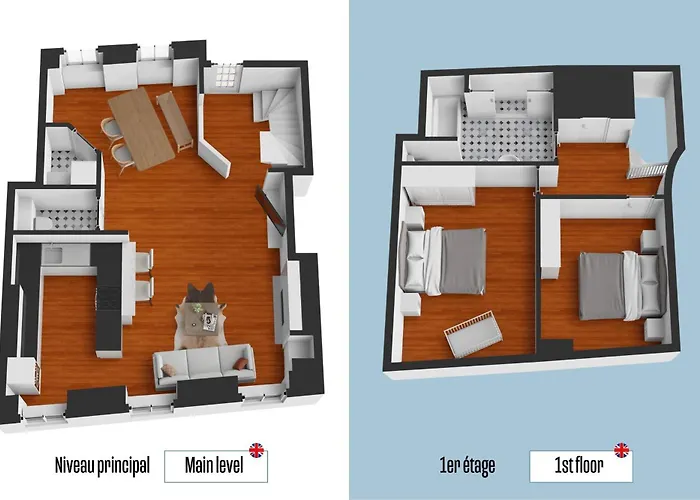 De 80 M2 En Centre-ville Proche Parking Gratuit Lägenhet Cherbourg-en-Cotentin